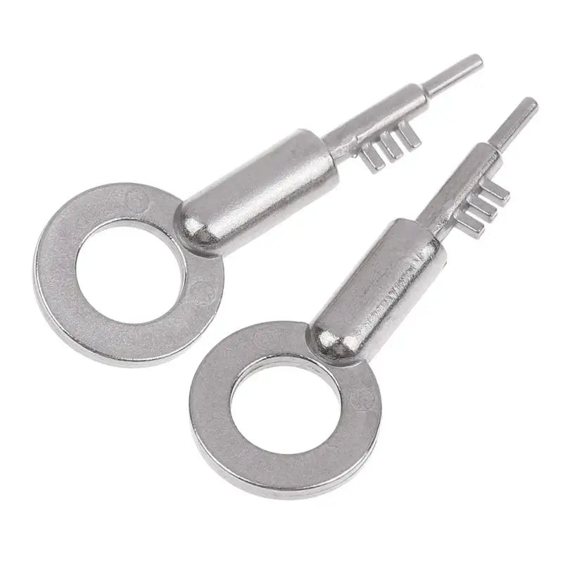 New Stainless Steel 3-Tooth Lock Key Blank Universal - Bathroom Door Keys Home Security Replacement Keys