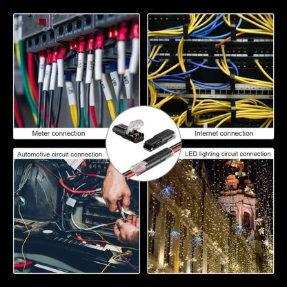 100x Waterproof Plug Wire Connector 2 Pin Way Cable Plug Car Electric Wire Snap Connectors Strip Terminal Connection Wholesale