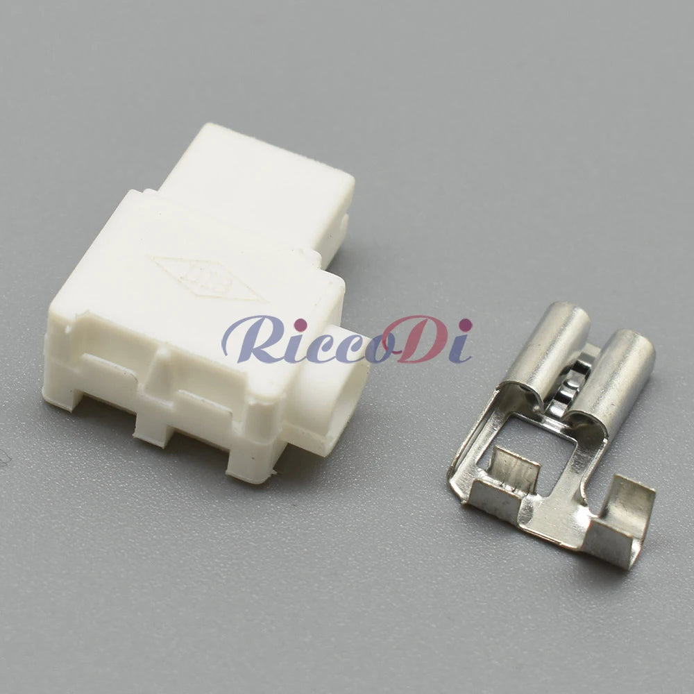 1 Pin 6.3mm Flag Female Connector 176497-1 DJ7019-6.3-21 Spring Nylon Sheath Wiring Harness