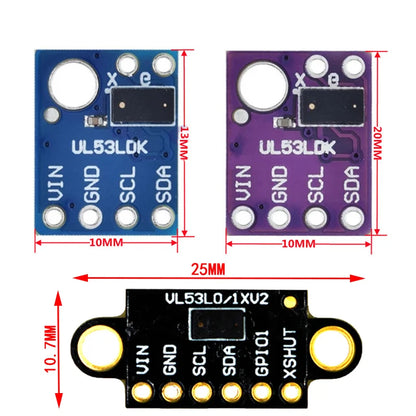 VL53L0X Time-of-Flight (ToF) Laser Ranging Sensor Breakout Module 940nm I2C