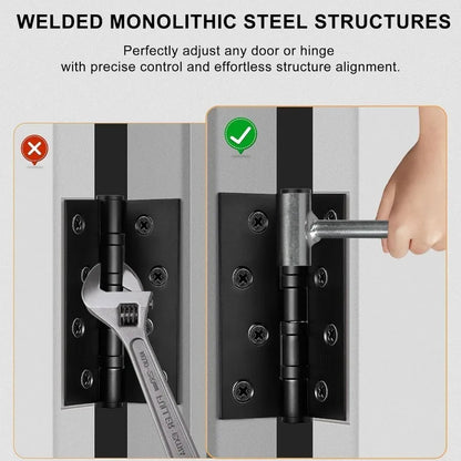 2/1pc Hinge Gap Repair Wrench 9-24.5mm Adjustable Spanner Door Fixing Tool Labor-Saving Home Hardware Bolt DIY Installation Kit