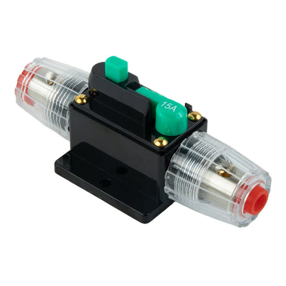 Car Boat 10A to 100A AMP Circuit Breaker Fuse Reset for 12V 24V 48V DC with Waterproof Housing and Manual Reset for Overload