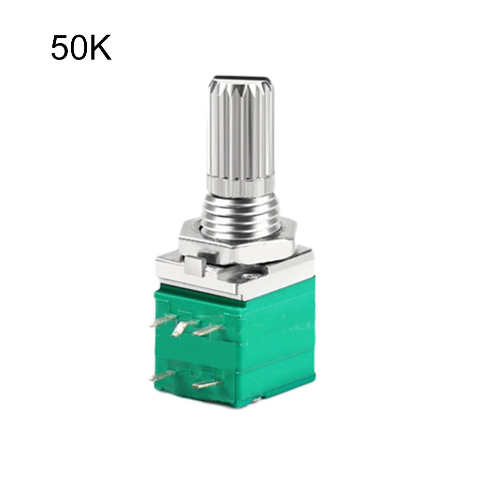 Audio Equipment 60*60*60 Mm Sealing Potentiometer Knurled Shaft Potentiometer Control Device Plastic Shell Single Linear Use