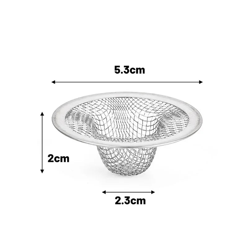 20x Stainless Steel Sink Filter Kitchen Bathroom Floor Drain Mesh Filters Drain Basket Waste Screen Hole Trap Strainer Stopper