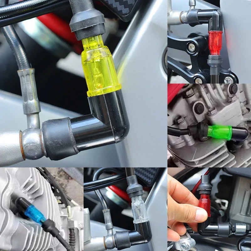 Motorcycle Ignition Spark Plug Cap – Universal High-Pressure Elbow Spark Plug Cap for Motorcycle Modification Accessories