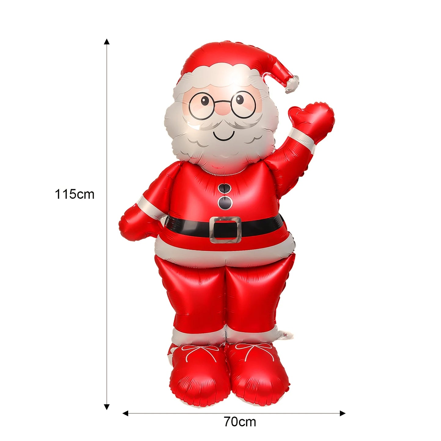 Christmas Foil Balloon, Giant Santa Claus and Gingerbread Man Decor, Aluminum Foil Balloon for Xmas Party, Air Globos Supplies