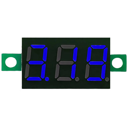 DC 4.5V-30V Mini Digital Two-Wire Voltmeter 0.36 Inch LED Display Voltage Tester Module Red Blue Green