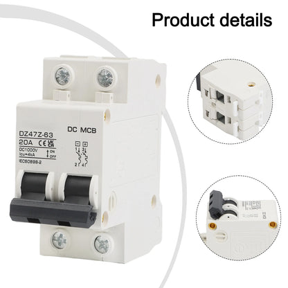 DC Power Supply 1000V Isolator Rated Current 32A Dc Circuit Breaker For Solar System Power Distribution Facilities