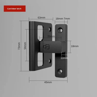 Latch Deadbolt Indoor Non-Punch Surface Mounted Door Lock Bathroom Sliding Door Buckle Snap Bolt Old-Fashioned Room Privacy Lock