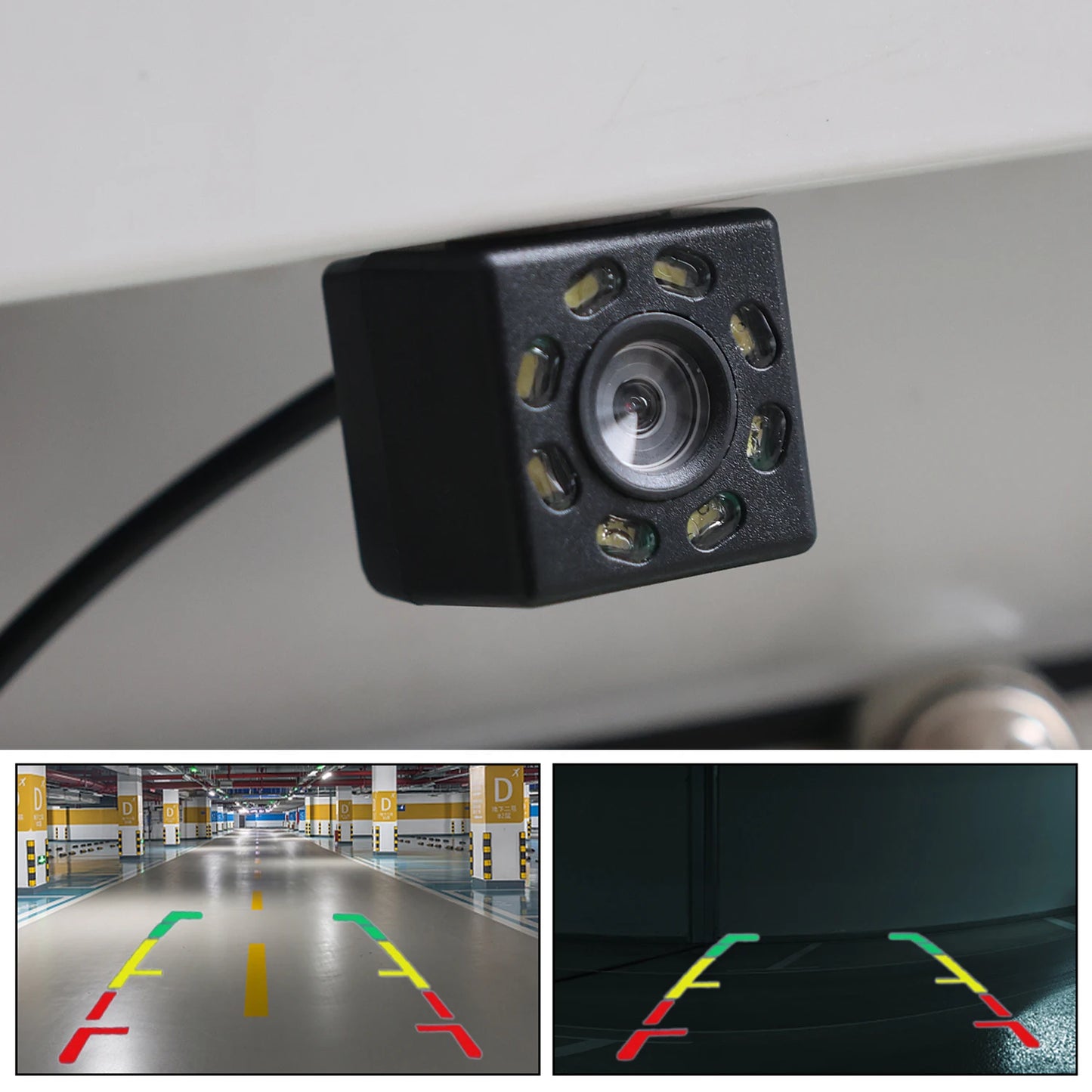 Waterproof 12 LED Rear View Camera HD Night Vision Backup Parking