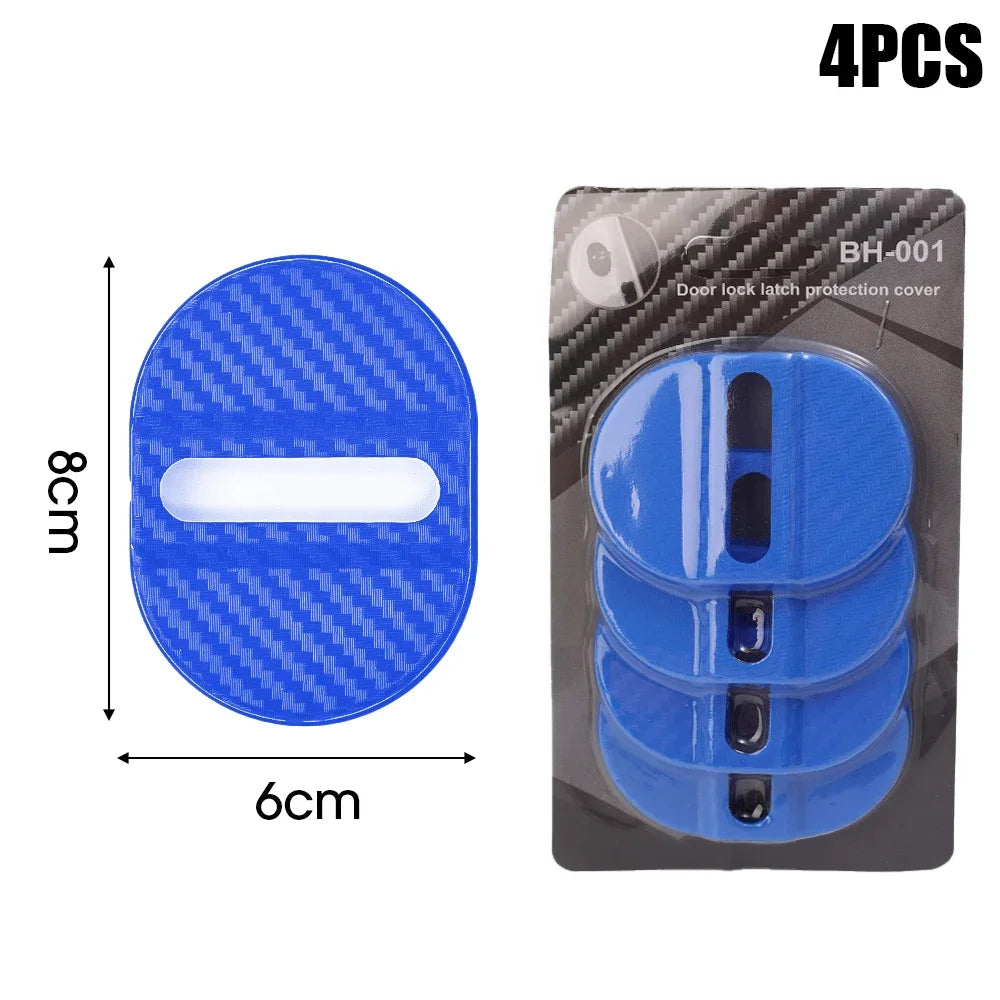 Universal Car Door Shockproof Cushion – 4PCS Mute Shock Absorber Protective Cover for Door Latch Anti-Collision Accessories