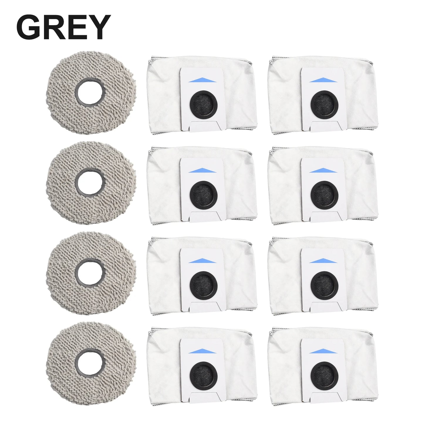 Set of 8 Dust Bags and 4 Wiping Cloths for Deebot For T20 For Omni X1 For Omni 8 Robot Vacuum Cleaner Protective Accessories