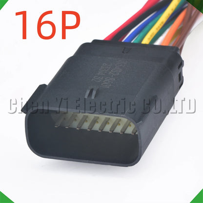 16 Pin Headlight Connector 33472-1601 33482-1601 54241630 for Ford Focus GM Lincoln Dodge