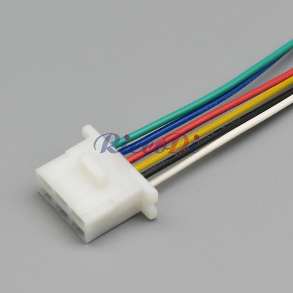 6120-2063 / 6110-4563 Automotive 6-Pin 6.3mm Unsealed Connector — Female Male Electrical Cable Socket Plug