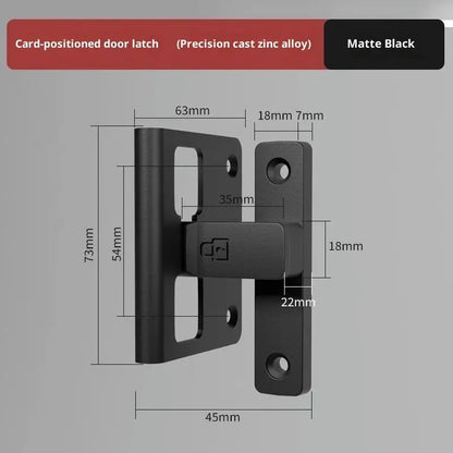 Latch Deadbolt Indoor Non-Punch Surface Mounted Door Lock Bathroom Sliding Door Buckle Snap Bolt Old-Fashioned Room Privacy Lock