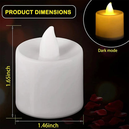 Flameless LED Tealight Tea Candles Wedding Light Lamp Romantic Candles Lights for Birthday Party Wedding Home Decorations