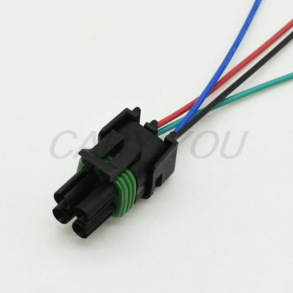 4 Pin Way 12015798 12015024 Weatherpack Plug 2x2 Hole Connector for Automotive Truck Waterproof Wire Harness 18-14 GA
