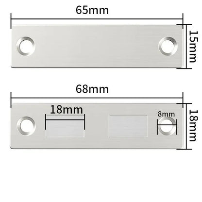 6/1sets Magnetic Cabinet Catches Door Stops Magnet Invisible Ultra-Thin Anti-Rust Door Magnet Suction with Screw Catch Hardware