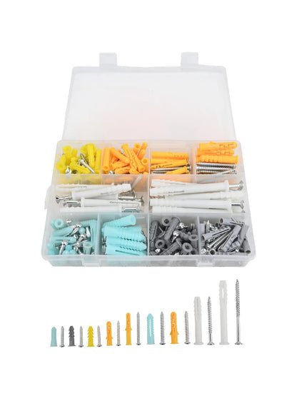 300pcs M5 M6 M8 Self Tapping Expansion Screw High Strength Self-tapping Screws Kit Wall Anchors And Screws For Drywall Tools