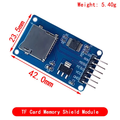 Micro SD TF Card Storage Expansion Module Shield with Pins for Arduino D1 Mini ARM AVR