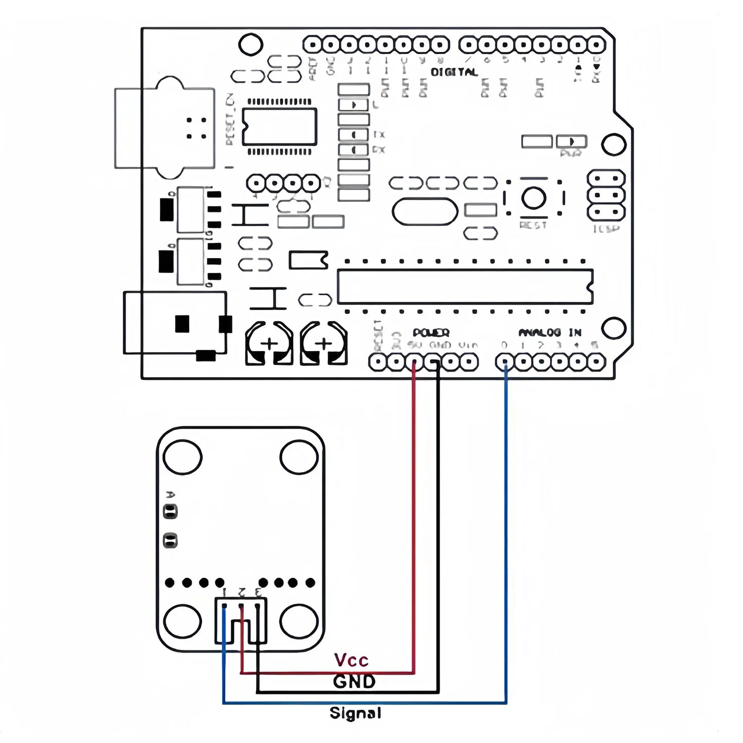 DC 3-5V Rain Water Level Sensor Module for Liquid Surface Detection Arduino DIY UNO MEGA 2560