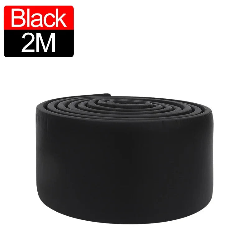 6/2M Waterproof enclosure Self adhesive Skirting Line 3D Wall Sticker Thickened Anti-collision Decoration Kid's Corner Line