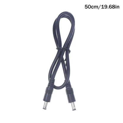 Male Plug to Male Power Supply Adapter Wire for LED Light Speaker J60A DC5521 to DC5521 Cable 18AWG DC5.5mm x 2.1mm