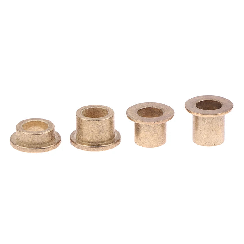 8mm Powder Metallurgy Oil Bearing Copper Sleeve Flange Bushing 5pcs