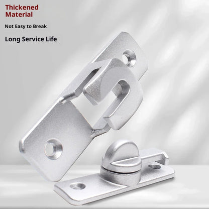 New Punch-free Hasp Latch Door Lock Black Cabinet Locks Kids Safety Lock  Sliding Door Anti-pried Hook Lock Hardware