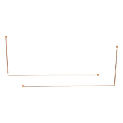 2pcs 99.9% Copper Detector Metal Dowsing Rod For Water Treasure Finding Tools 13.86X6.93X0.71Inches Divining Copper Probing Rod