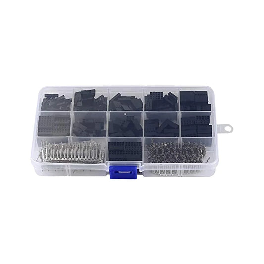 2.54mm Dupont Connector Jumper Wire Kit with Male/Female Crimp Pins and Header Terminal Connectors