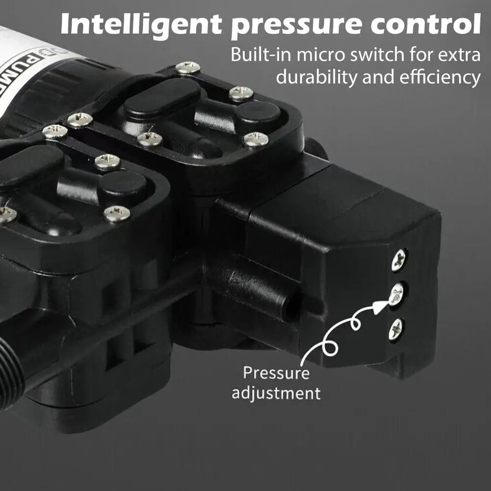 12V Electric Booster Pump — Self-Priming Water Pump for Garden Watering, Car Washer, Boat, Caravan &amp; Shower