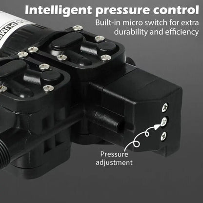 12V Electric Booster Pump — Self-Priming Water Pump for Garden Watering, Car Washer, Boat, Caravan &amp; Shower
