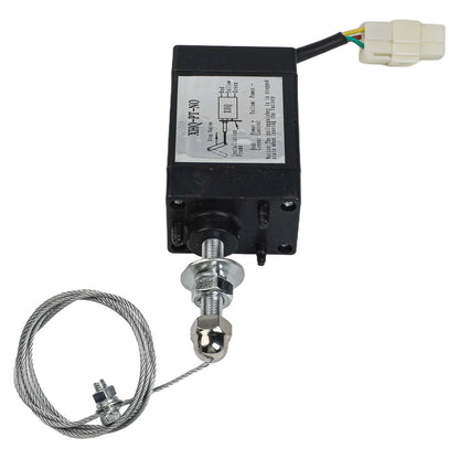 12V Electromagnetic Solenoid Engine Stop XHQ PT Valve for Electric Throttle Adjustment Compatible with Various Engines