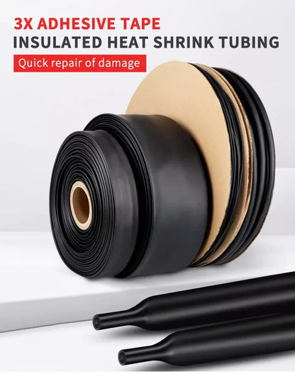 3:1 Dual Wall Heat Shrink Tubing 10M-200M Adhesive Lined Waterproof Wire Cable Sleeve