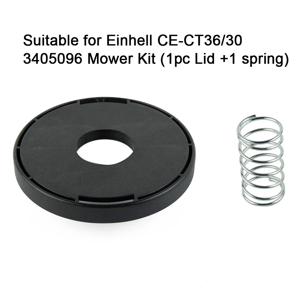 Spring Spool Cap Set 97.2*28.7mm Grass Trimmer Kit Plastic Replace Replacement Brand New High Quality Material