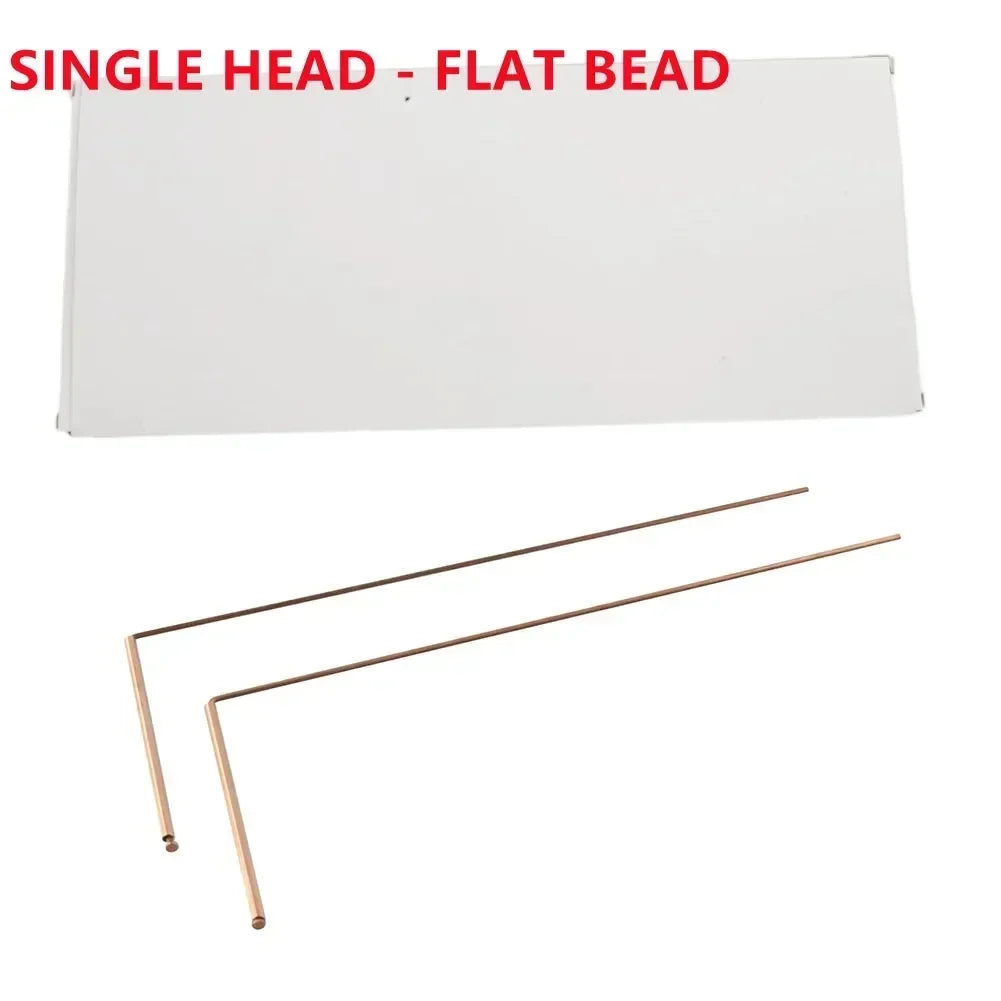 99.9% Pure Copper Divination Probes Rod with Wooden Handles, Round Copper Poles for Water Treasure
