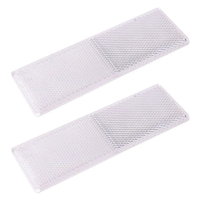 Truck Trailer Rectangle Reflective Tape Stickers – Auto Safety Night Warning Reflector (Red/White, 1/2/4pcs)