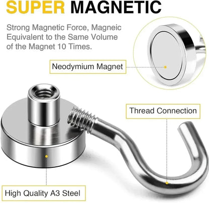 50/1PCS Strong Magnetic Hook Multi-Purpose Storage Hooks Home Kitchen Bar Storage Hooks Key Storage Hooks Home Bathroom Hangers
