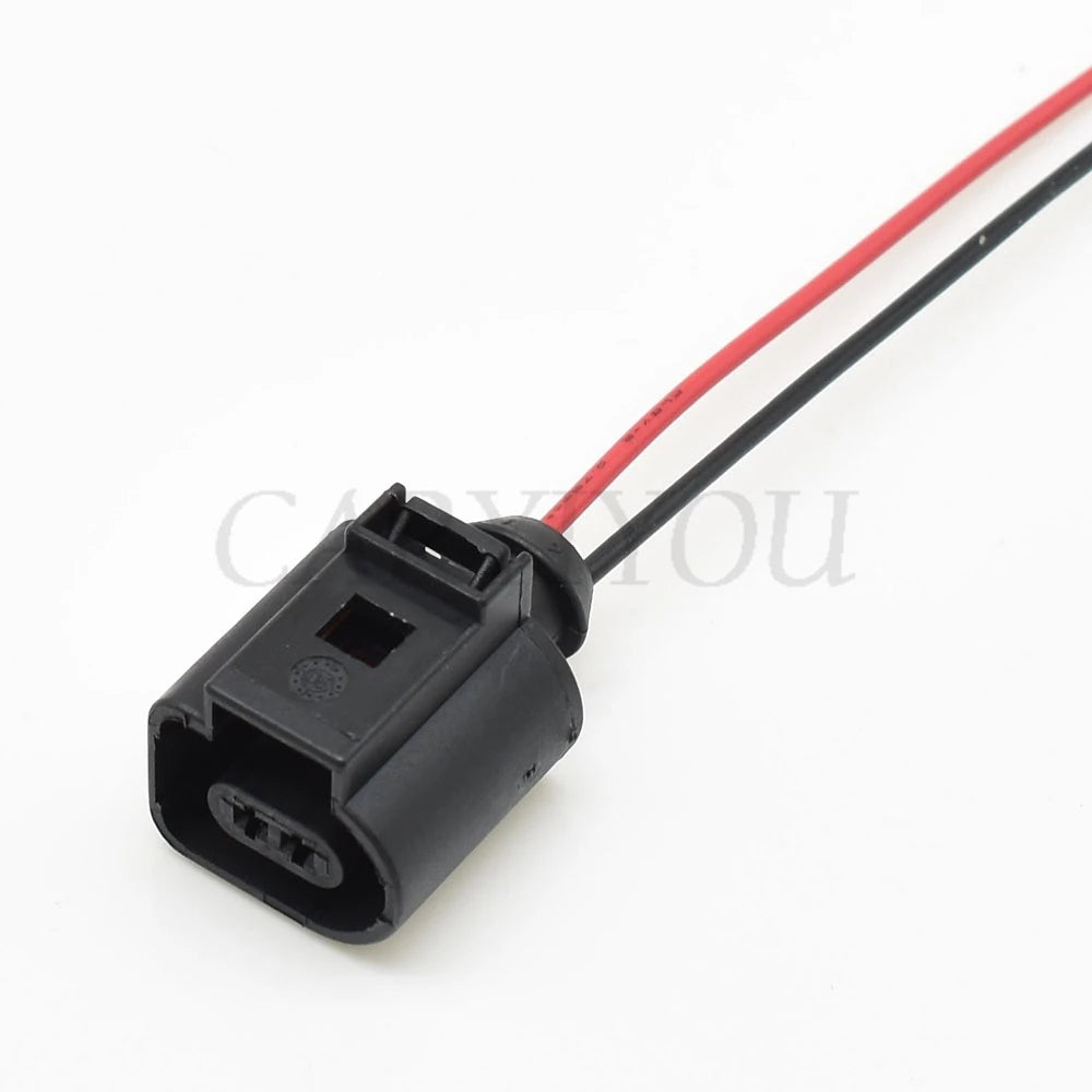 2 Pin Automotive Temperature Sensor Plug Deflation Valve Socket Waterproof Electrical Wire Connector Compatible with 1J0973802 1J0973702