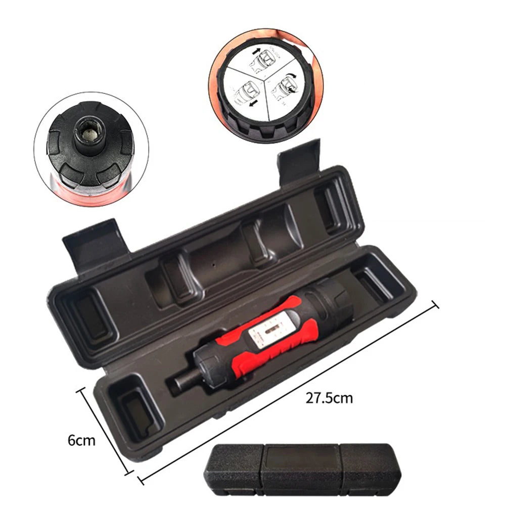 Manual Preset Torque Driver Screwdriver 1/4Inch Drive Wrench Non-Slip 10-65In.lb Non-slip Ergonomic Handle Wrench For Electrical
