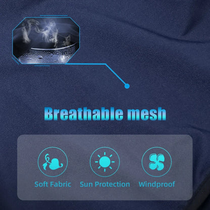 Breathable Ice Silk Cycling Balaclava Face Mask Neck Cover