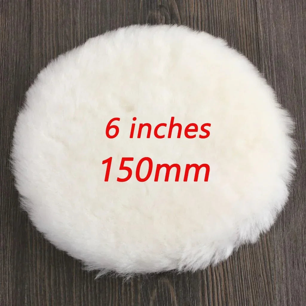 Car Polish Pads 3/7inch Soft Wool Polishing Disc Tools for Machine Waxing Polisher Car Body Polishing Discs Cleaning Accessories