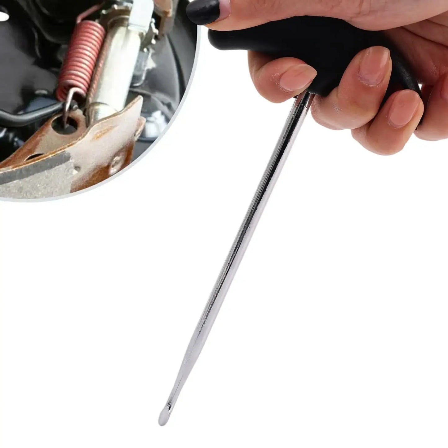Motorcycle Exhaust Pipe Spring Hook Puller Tool T Handle Stainless Steel for Motocross Dirt Bike ATV Scooter Muffler Repair Kit