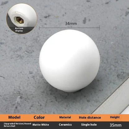 1pc Children's Furniture Handles Nordic Ceramic Children Room Cabinet Handles Macaron Colorful Round Drawer Knobs And Pulls