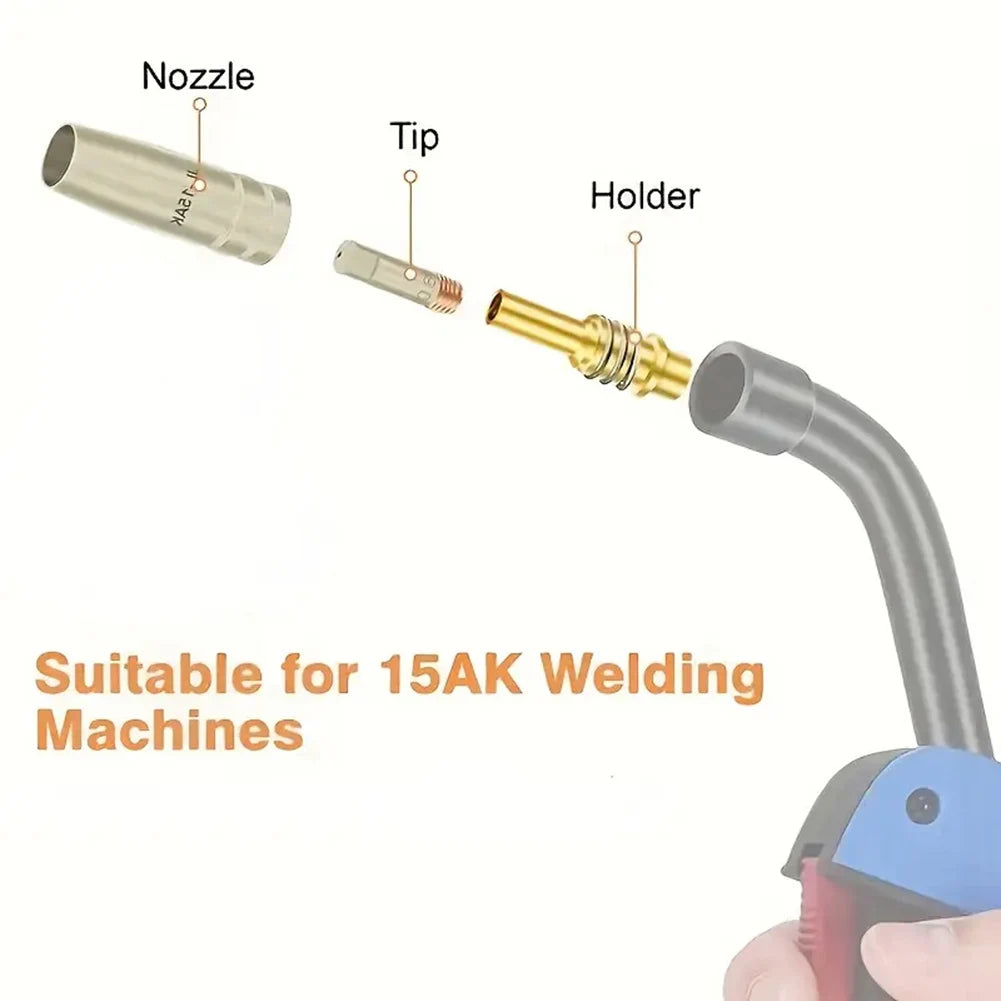 14pcs Welding Torch Nozzle Kit 15AK Coating  For Protection Nozzle Non Welding Airless Protection Machine