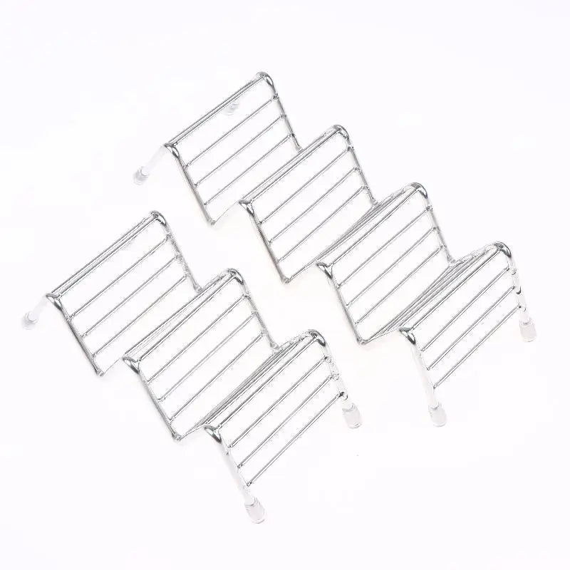 Stainless Steel Soap Rack 2/3 Grids Moisture-Proof Sink Storage Shelf