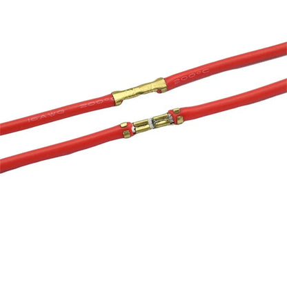 Electrical Wire 0.5-1.5mm2 Gold Brass Plated Tin Surface Uninsulated Female Spade Terminal Connectors Terminals Crimp