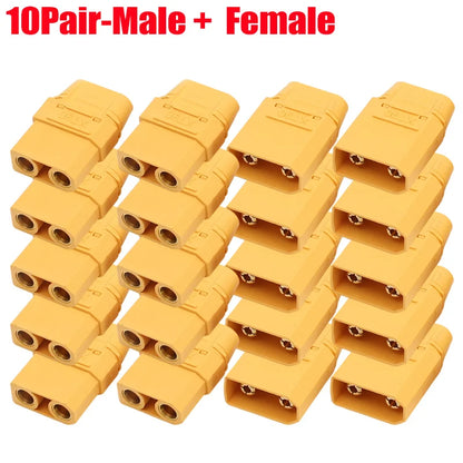 XT90 Male Female Connectors Plug Welding Terminal Plugs for RC Lipo Battery Motor Charge Lead Plugs Banana Male Female Adapter