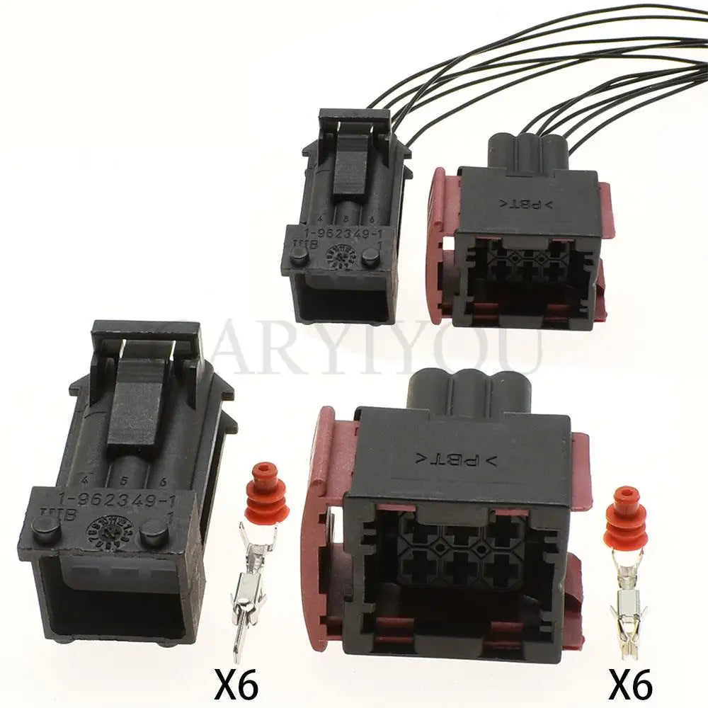 1-963212-1 / 1-962349-1 / 1-965426-1 / 1-965425-1 Automotive 6-Pin 3.5 Series Waterproof Connector — Wire Harness Socket